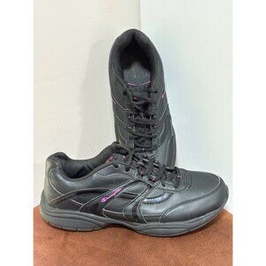CHAMPION WOMENS SPORT WALKING SHOES BLACK SIZE 11 W LACE UP LIGHTWEIGHT